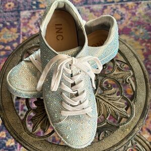 INC brand sparkly sneakers. EUC.All gems intact, prettier in person.